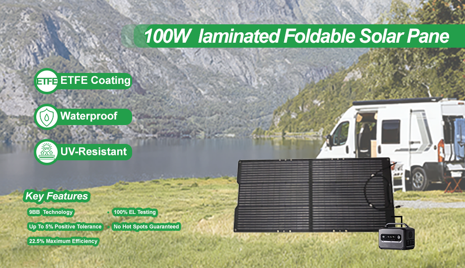 Laminated Foldable Solar Panel 100W