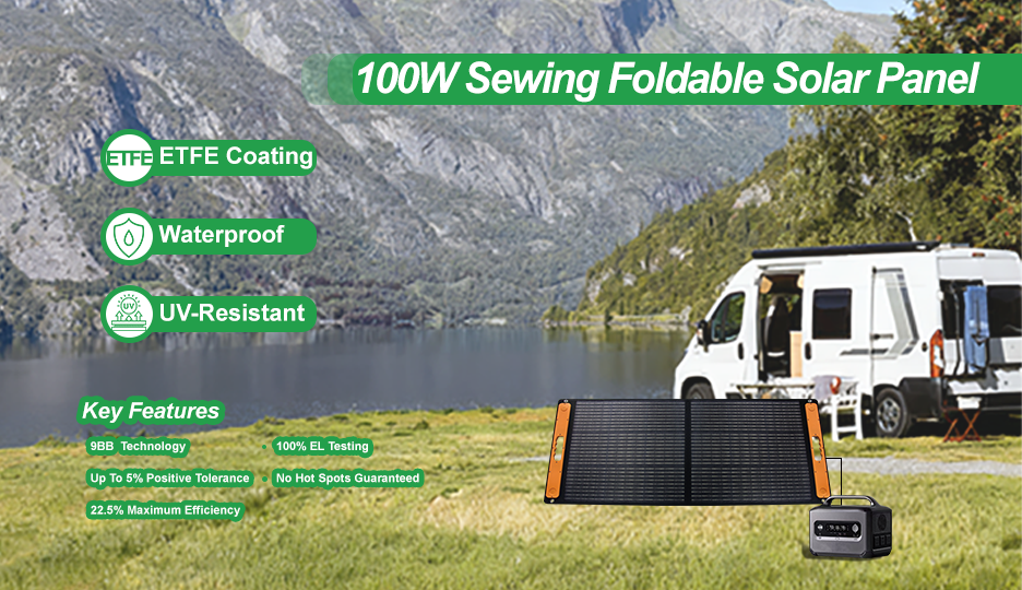 100W Sewing Foldable Solar Panel